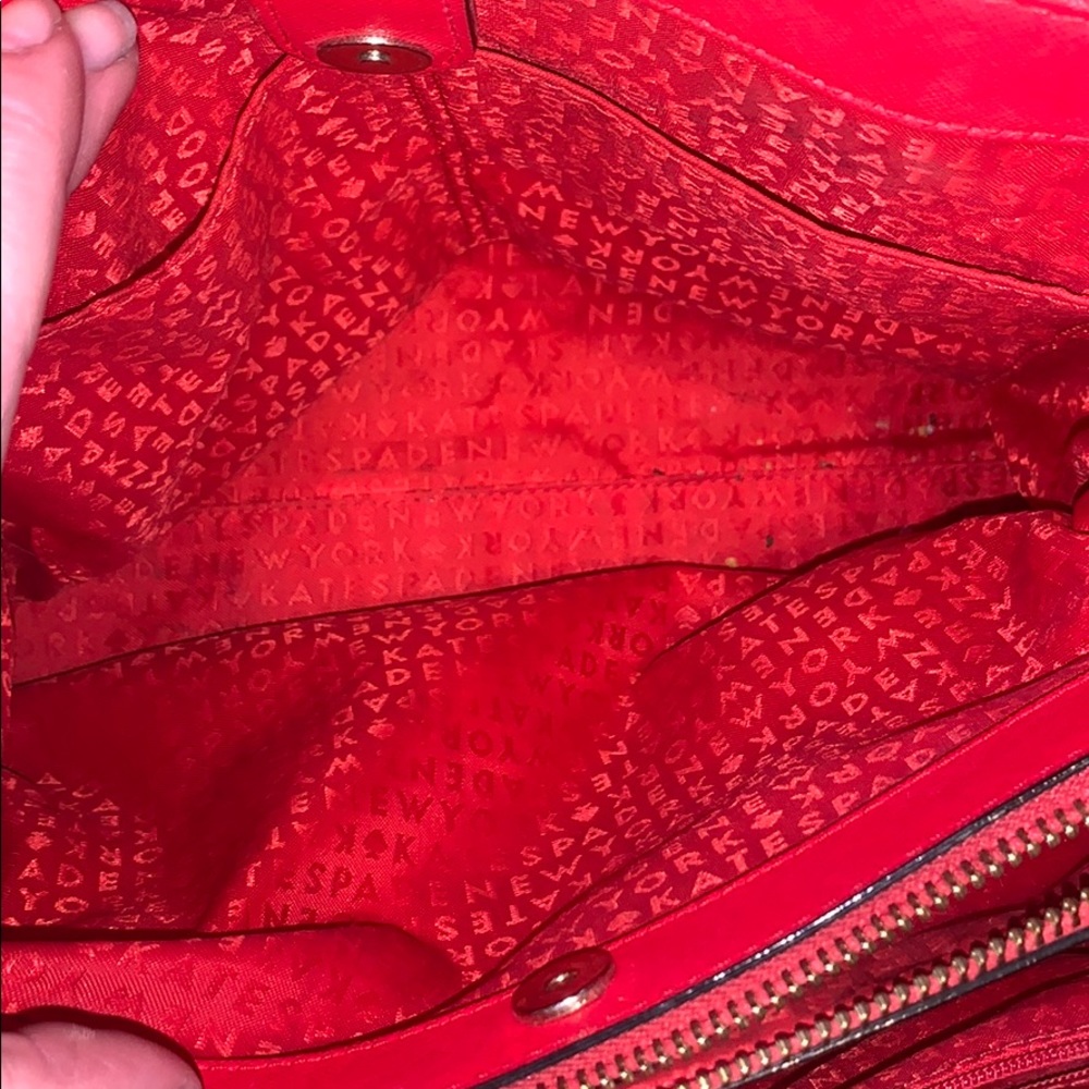 Kate Spade Red Purse - Picture 5 of 10